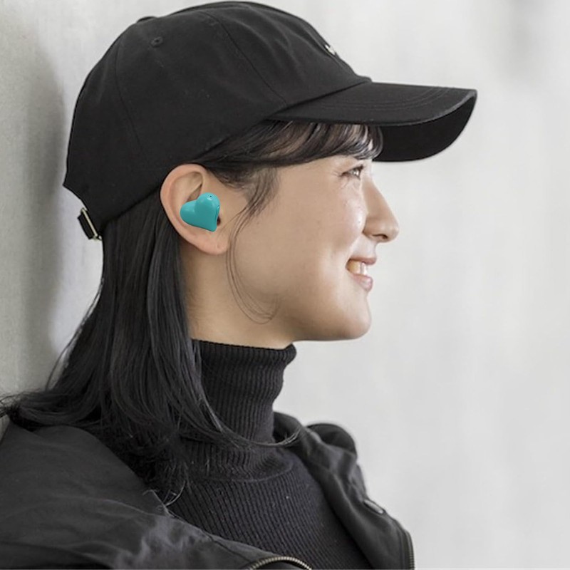 Heart Shaped Wireless Earbuds HIFI Stereo Sound Waterproof Bluetooth 5.3
