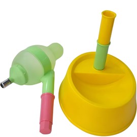 NACOCO Pet Standing Water Dispenser Cat Dog Standing Bowl with Detachable Pole Automatically Feeding Water Height Adjustable