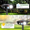 4Pack Ultrasonic Raccoon Repellent Outdoor Solar Animal Repellent with Motion