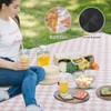 Nuanchu Checkered Picnic Blanket Extra Large Outdoor Blanket Sandproof 80"x80"