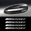 4Pcs/Set Sport Decal Sticker Car Door Handle Sticker White