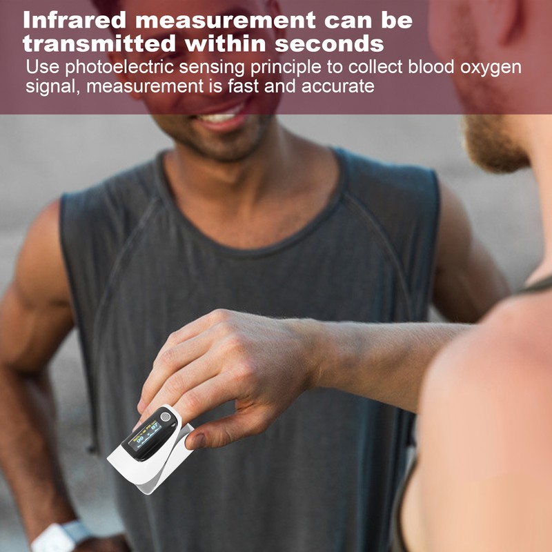 Fingertip Pulse Oximeter Digital OLED Blood Oxygen Saturation Monitor Heart