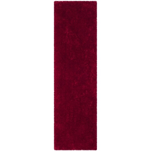 Safavieh Luxe Shag Collection SGX160E Handmade 3.15-inch Extra Thick Runner,