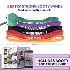 Rubberbanditz 12 inch Continuous Loop Physical Therapy/Rehabilitation (Rehab) Band - Medium - 20-35 lbs (9-16 kg) Resistance