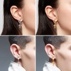 Feilok 2/3 Pairs of Hoop Earrings for Men Women Stainless