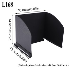 Monitor Sun Hood, 4 Types Foldable Phone Tablet Sunshade Accessory For Drone(L168)