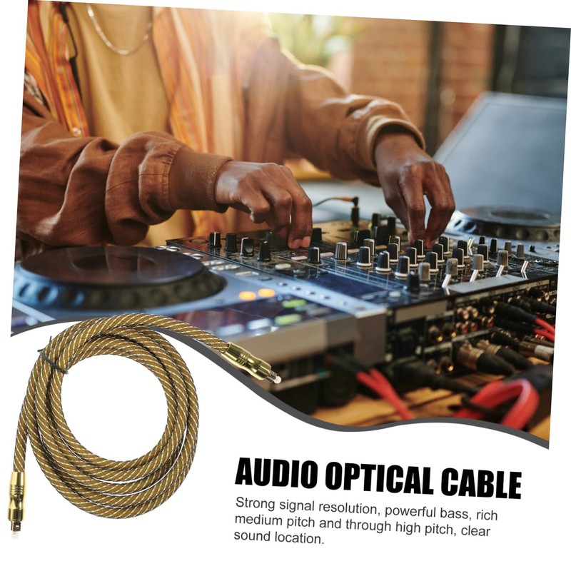 Angoily 2m Optical Audio Cable for Sound Bar and Tv