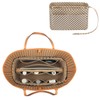 ZTUJO Purse Organizer Insert, Felt Bag Organizer with Metal Zipper,