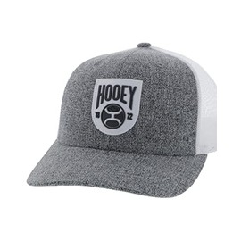 HOOEY Men's Bronx Adjustable Snapback Mesh Trucker Back Hat (Grey)
