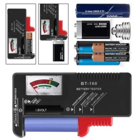 Vtechology Battery Tester Checker, Universal Battery Checker Model BT-168for AA AAA.