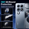 for Xiaomi 14T Pro Screen Protector,[2+4 Pack] Tempered Glass Screen