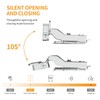Chibery 50 Pack Half Overlay 3D Soft Close Concealed Hinge