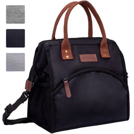 ANGGO 17L Backpack Insulated Lunch Bag for Women Men, Large Lunch Bag Lunch Tote Cooler Bag with Shoulder Strap, Water Resistant Thermal Leak-Proof Collapsible Cooler Bag for Work, Picnic, Camping