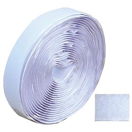 VESOL20MMWHT5M Klettband, 20 mm, 5 m, Weiß, 1 Stück