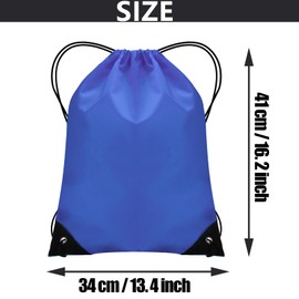 JFmall Drawstring Bag Swim Bag PE Bag for Kids Waterproof Swimming Sports Backpack Drawstring Gym Bag Suitable for School Beach Travel Blue