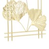 Ginkgo Leaf Wall Hanging Decor Metal Iron 3D Golden Ginkgo