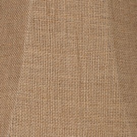 Set of 2 Bell Lamp Shades Natural Burlap Large 7" Top x 14" Bottom x 10.5" High Spider with Replacement Harp and Finial Fitting - Springcrest