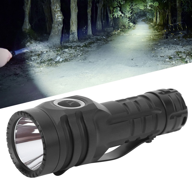Rechargeable Flashlights Long Illuminating Distance 5 Level Adjustable DualSwitch USB