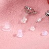 Respaldos de Arete de Silicona Transparente 550 Piezas