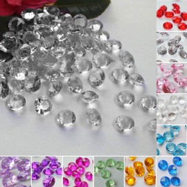 Time to Sparkle 5000 4.5MM Scatter Diamonds Table Crystals Acrylic Confetti Wedding Party (Silver)