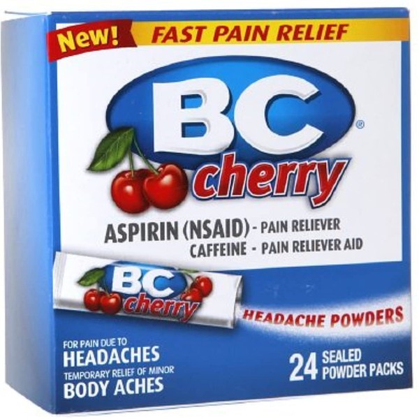 BC Headache Powders, Cherry 24 ea (Pack of 5)