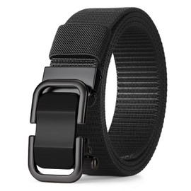 FALAN MULE Ratchet Belts Men Casual Golf Web Belt Nylon Automatic Buckle Belt No Holes Invisible Clothing belts