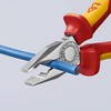 Knipex Combination Pliers chrome-plated, insulated with multi-component grips, VDE-tested 180