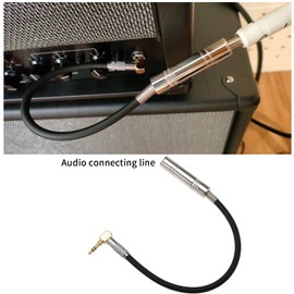 OTOTEC 3.5mm to 6.35mm Audio Cable Right-angle 3.5mm Male Plug to 6.35mm Female Plug 1/8 inch Male to 1/4 inch Female Stereo Audio Adapter Connector 30cm