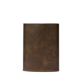SILVERANT Hip Flask Cover Leather Sleeve Replacement Flask Holder (Leather Sleeve-248ml)