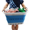 SAMMART 37L (9.77 gallon) Collapsible Plastic Laundry Basket - Foldable