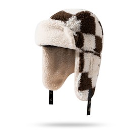 Clape Windproof Warm Winter Hats for Men, Eskimo Hats Trooper Trapper Hat Russian Ushanka Hat Aviator Cap with Ear Flaps