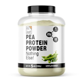 It's Just! - 100% Pea Protein, Vegan Plant Based, Grown in Canada, Premium Quality, Smooth Texture, Gluten Free, Keto Friendly (5 Pound, Unflavored)