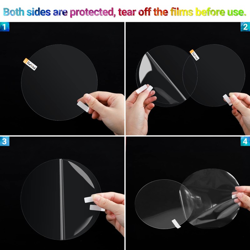 Gartful Clear Acrylic Discs - 6 inch, 10 Pieces Round