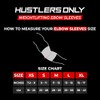 Hustlers Only Elbow Sleeves Weightlifting 5mm Neoprene Compression Elbow Support