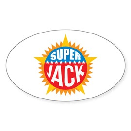 CafePress Super Jack Sticker Oval Car Bumper Sticker