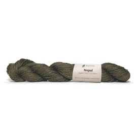 Pascuali Nepal 60% Organic Cotton Knitting Wool 40% Linen for Knitting and Crocheting, Kiwi 09