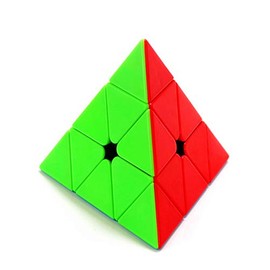 CuberSpeed Moyu Pyramid stickerless Speed Cube Cubing Classroom Triangle Speed Cube Meilong Pyramid Puzzle