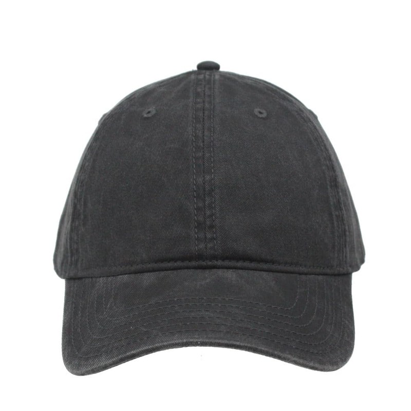 Plain Vintage Washed Cotton Adjustable Dad Hat Baseball Cap (Washed