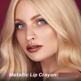 FOCALLURE Ultra Chic Lipstick,Rich Vitamin E Lip Crayon,Lightweight Color without Drying or Fading,Long Lasting Lips Makeup,#24 Copper