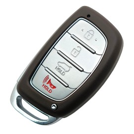 Smart Key Fob Cover Case Shell Fit for Hyundai Tucson Sonata Elantra 2015 2016 2017 2018 2019 2020 2021 Keyless Entry Remote Casing (with Battery Holder A)