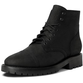 Men's Captain Lace-Up Boot (Lug Sole), Black Matte StormKing, 9.5