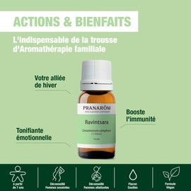 Pranarôm Essential Oil Ravintsara (Cinnamomum camphora CT cineole) 10 ml