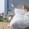 ledscom.de Waika Reading Lamp with Gooseneck and Switch Matte White