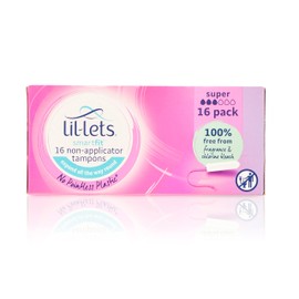 Lil-Lets Smartfit 16 Non-Applicator Tampons Super,16 Count (Pack of 1)