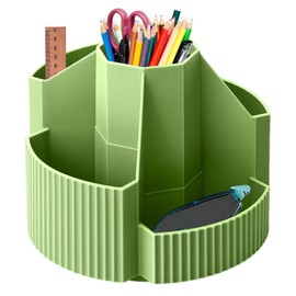 Organizador De Escritorio Giratorio, Portalápices Giratorio,Organizadores De Crayones De 5 Ranuras - Organizador De Escritorio Multifuncional Para... 
