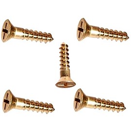 Frearson Flat Head Wood Screw Kit Hardware Silicon Bronze 651#12x2" Pack of 25 Fastener Set LS11674F