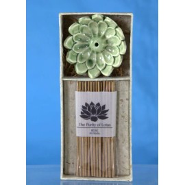 Lotus flower Incense holder pk 40 Ayurvedic aromatherapy incense sticks