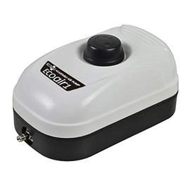 EcoPlus 44 GPH (168 LPH, 2W) Air Pump w/ 1 Outlet | Aquarium, Fish Tank, Fountain, Pond, Hydroponics