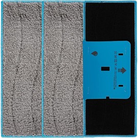 For iRobot Braavajet M6 Floor Cleaning Robot, Set of 3 Replacement Cleaning Pads for Roomba Brava Jet Floor Cleaning Robot Replacement Mop Replacement Braava M6 Wet Pad Consumables Washable (Gray)