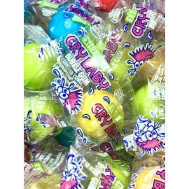 Dubble Bubble Wrapped Cry Baby Sour Bubble Gum Bulk Candy 25pc 50pc 100pc 250pc - 100 piece